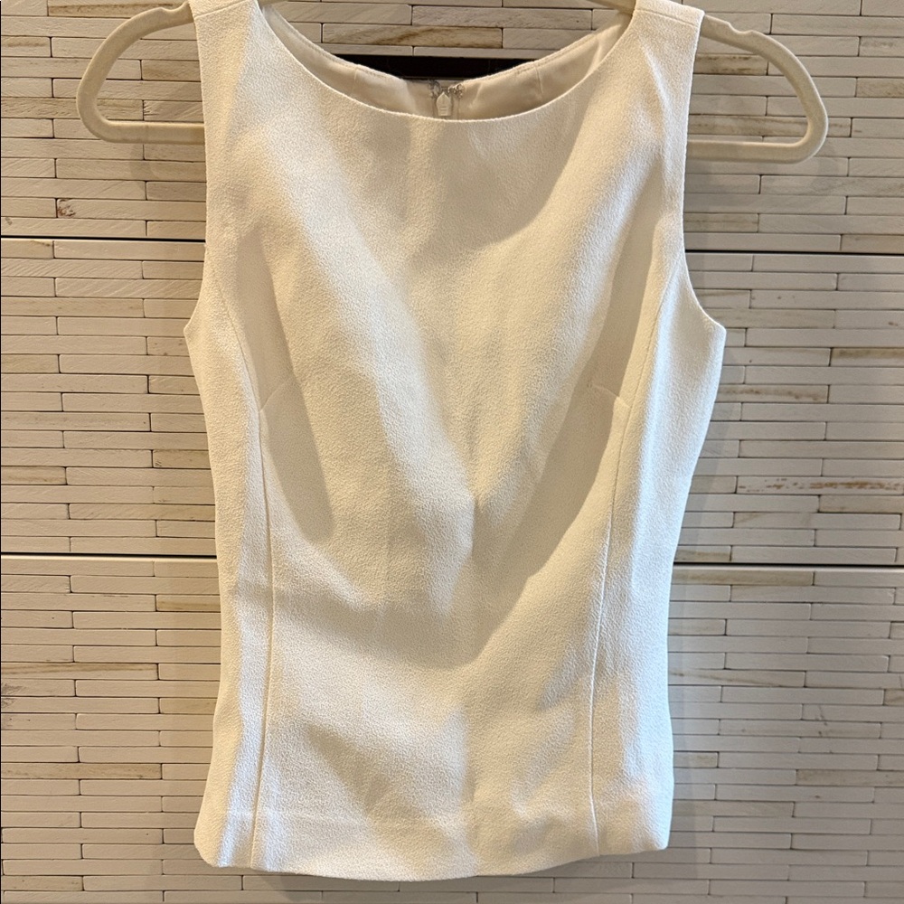 Never Worn J. Crew Cream Textured Sleeveless Tank Top NWT